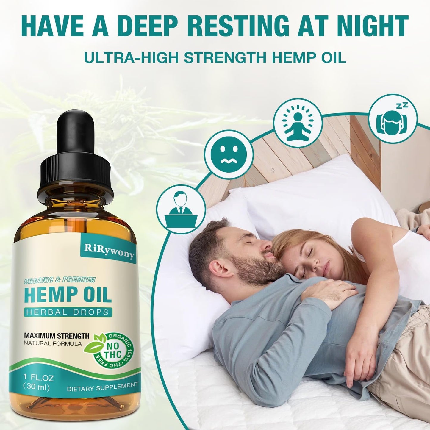 3-Pack High Potency Organic metabolism booster Oil Drops for Adults - Natural Relaxation & Good Mood - Maximum Strength Tincture with Vegan Ingredients