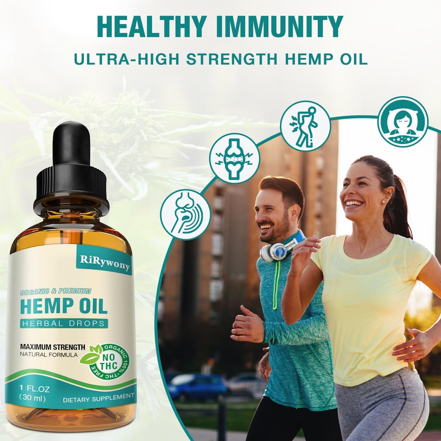 3-Pack High Potency Organic metabolism booster Oil Drops for Adults - Natural Relaxation & Good Mood - Maximum Strength Tincture with Vegan Ingredients