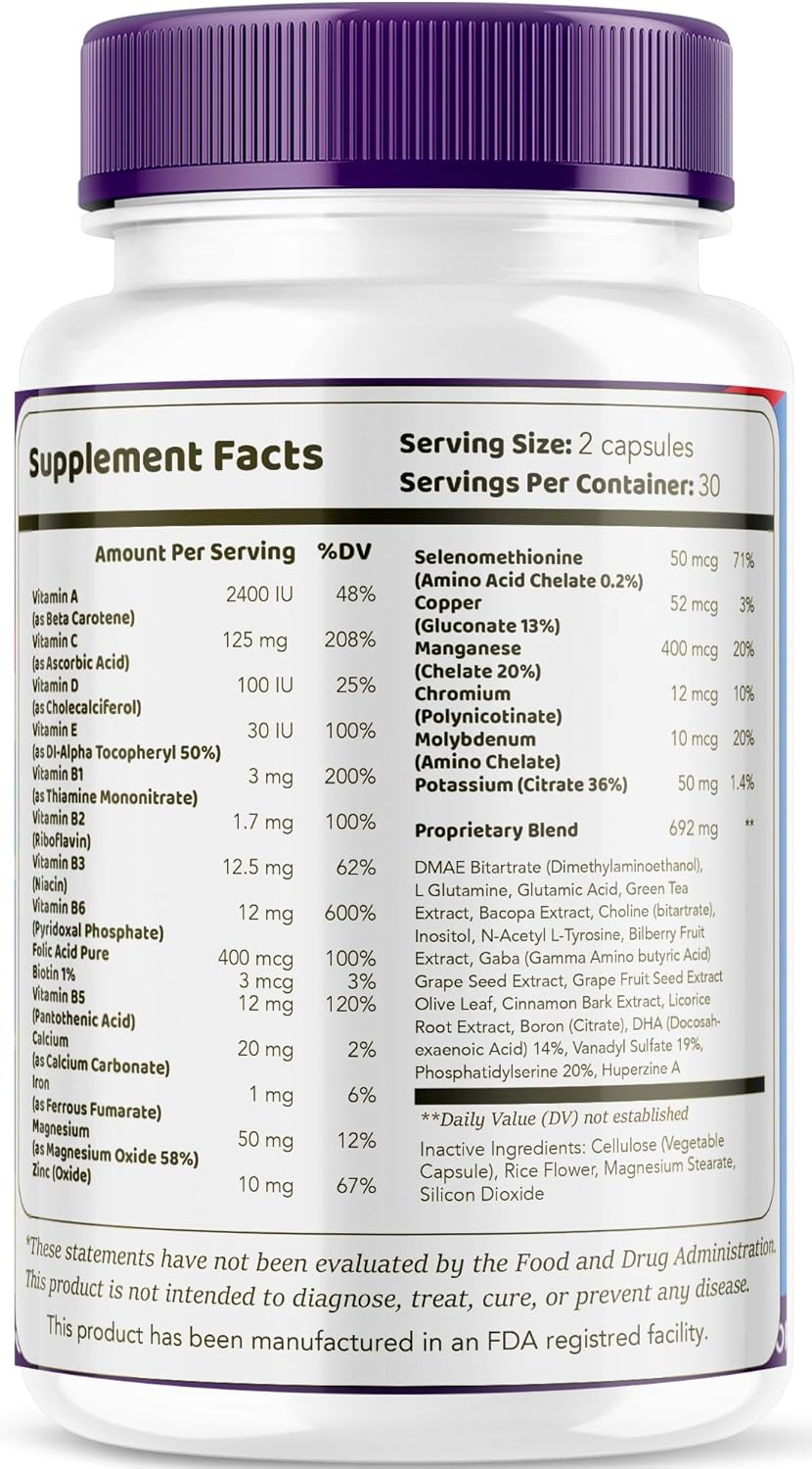 3-Pack LIVORKA Synaptic XR Capsules - Advanced Brain Focus Formula (180 Capsules)