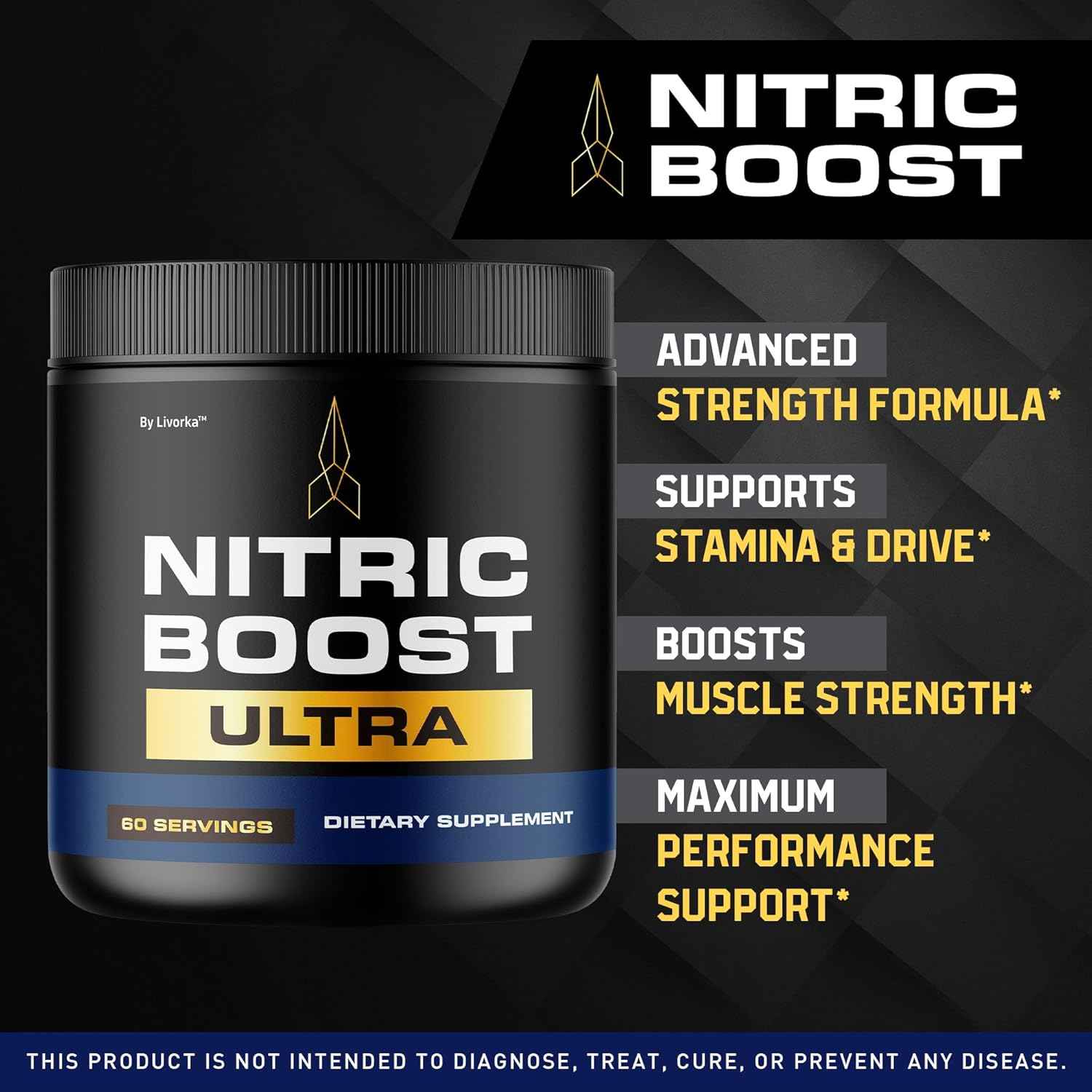 (3 Pack) Nitric Boost - Nitric Boost Ultra Purple Powder for Men, NitricBoostUltra Powder, Boost Energy and Support Active Lifestyles, 180 Servings for 3 Months