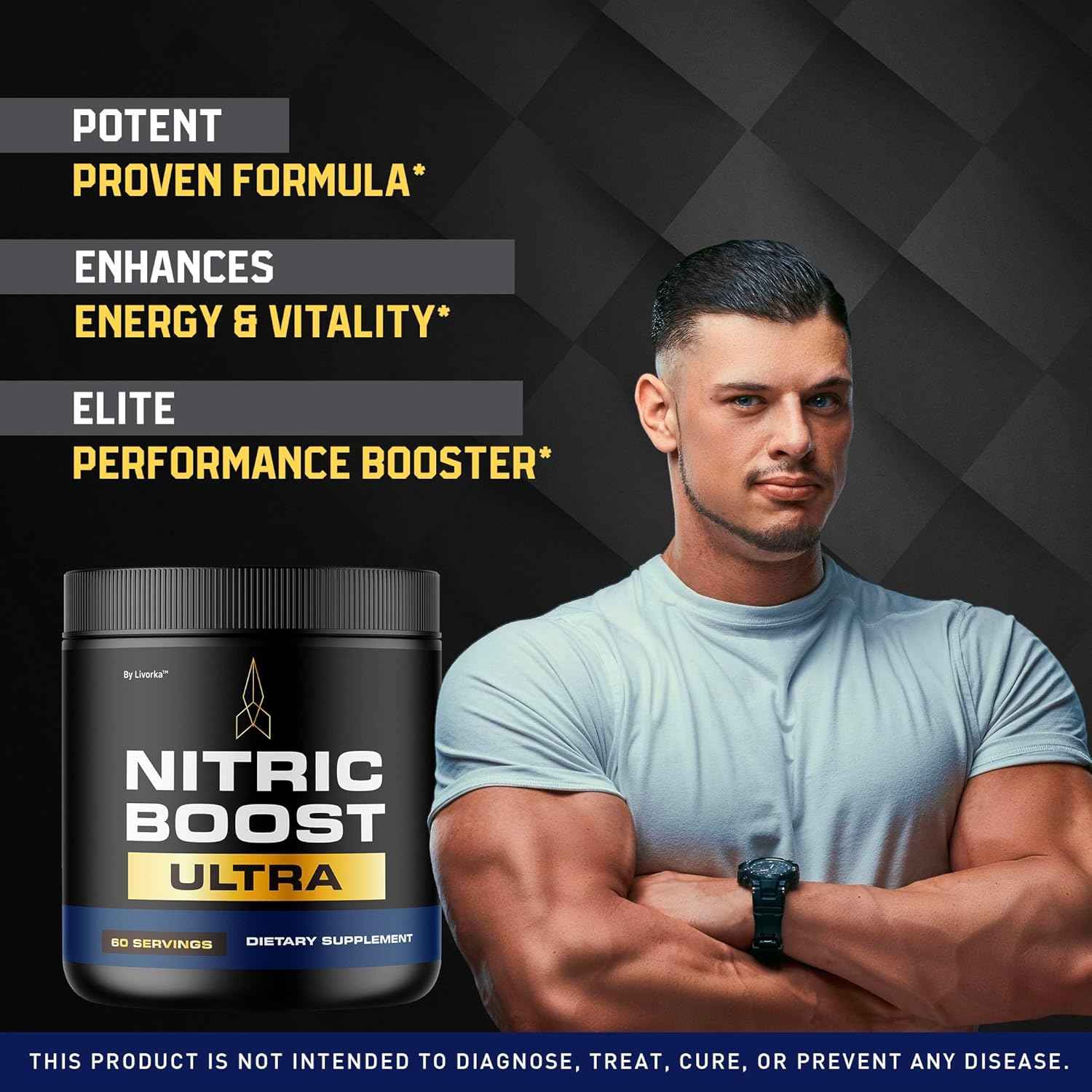 (3 Pack) Nitric Boost - Nitric Boost Ultra Purple Powder for Men, NitricBoostUltra Powder, Boost Energy and Support Active Lifestyles, 180 Servings for 3 Months