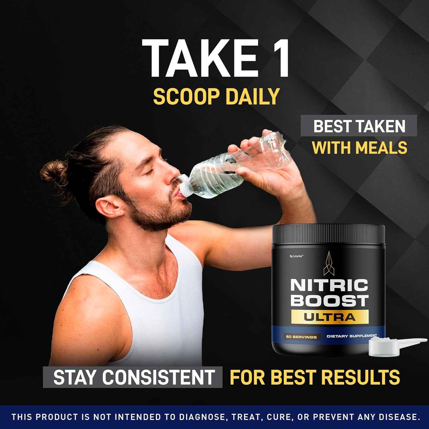 (3 Pack) Nitric Boost - Nitric Boost Ultra Purple Powder for Men, NitricBoostUltra Powder, Boost Energy and Support Active Lifestyles, 180 Servings for 3 Months