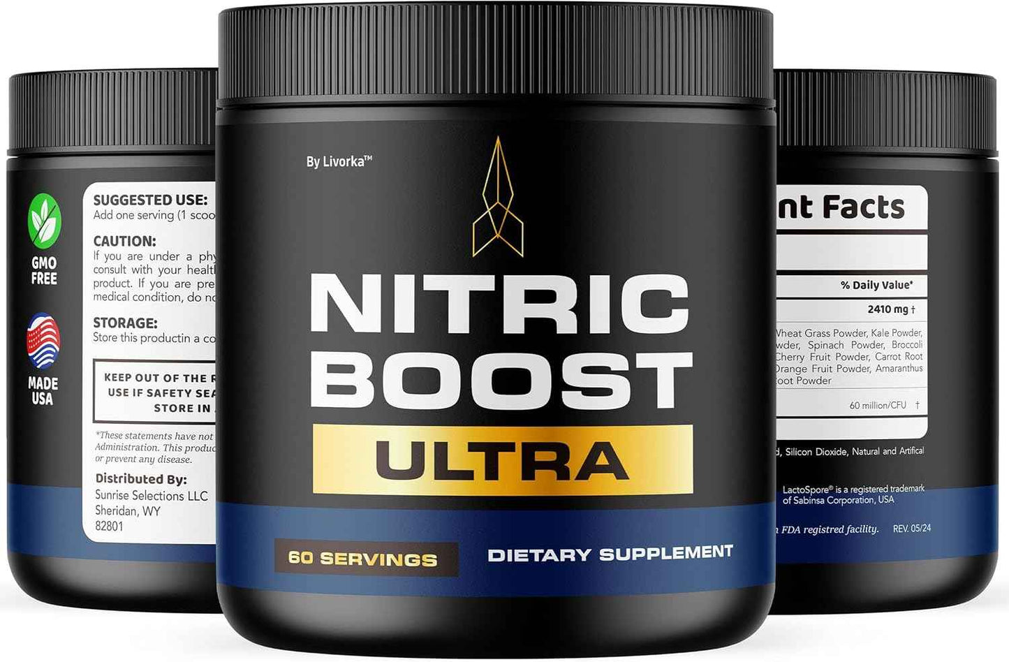 (3 Pack) Nitric Boost - Nitric Boost Ultra Purple Powder for Men, NitricBoostUltra Powder, Boost Energy and Support Active Lifestyles, 180 Servings for 3 Months