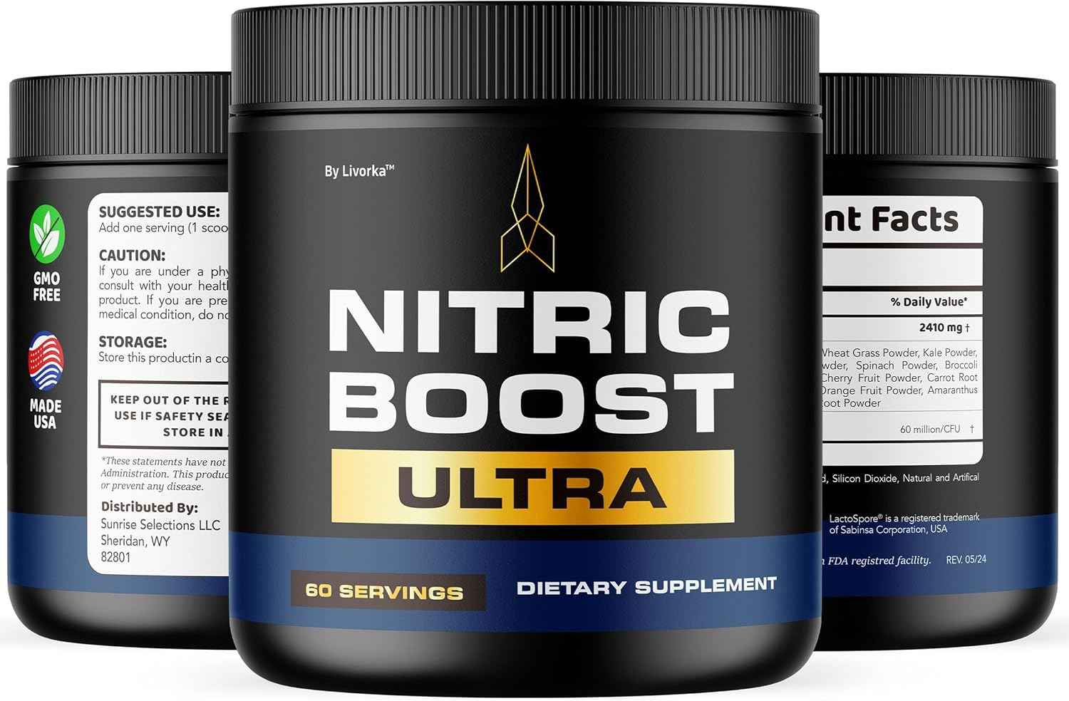 (3 Pack) Nitric Boost - Nitric Boost Ultra Purple Powder for Men, NitricBoostUltra Powder, Boost Energy and Support Active Lifestyles, 180 Servings for 3 Months