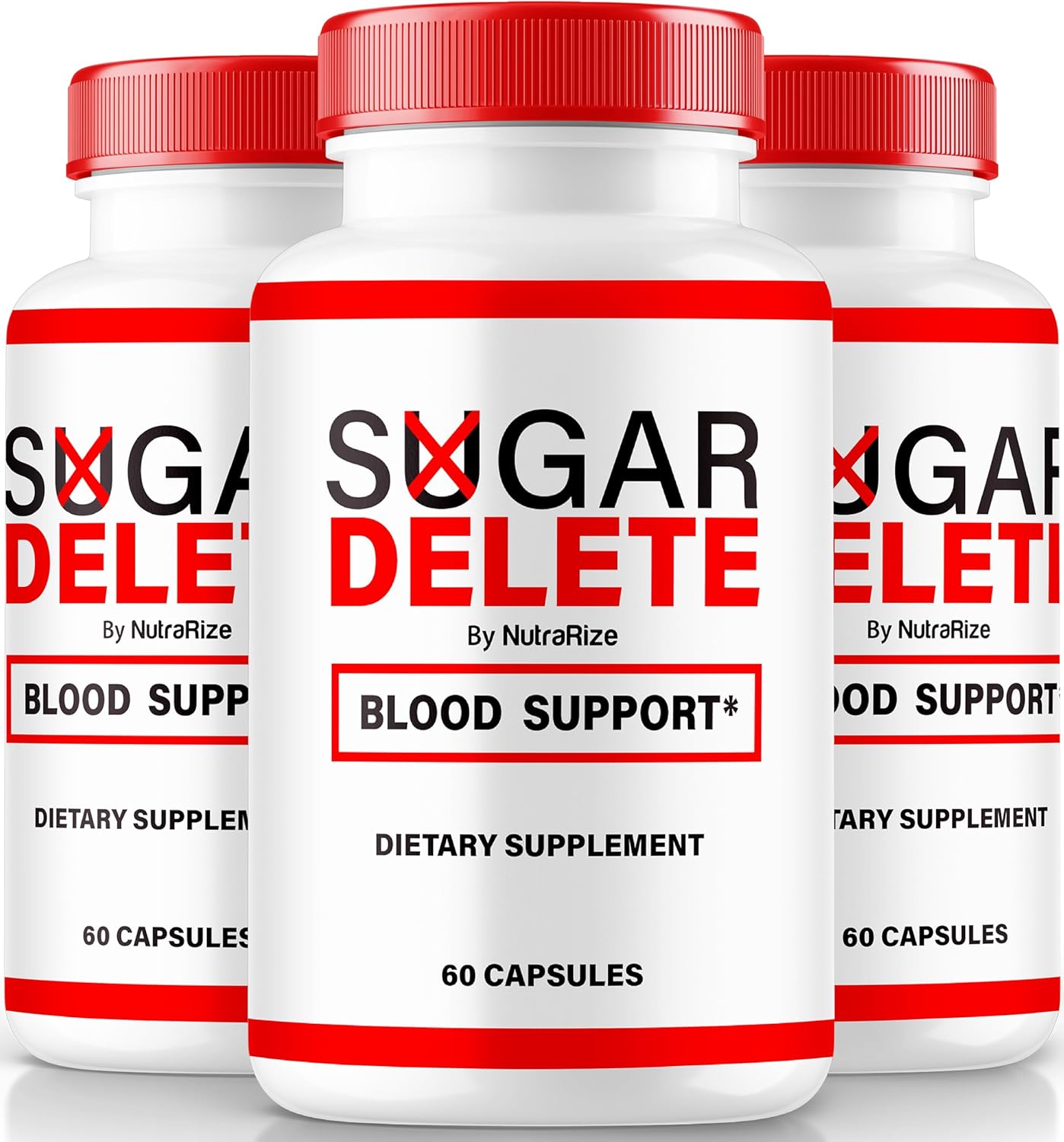 3 Pack NutraRize Sugar Delete Capsules - Official Support for Overall Health - Maintain Healthy Stable Sugar Levels - Premium SugarDelete Pills (180 Capsules)