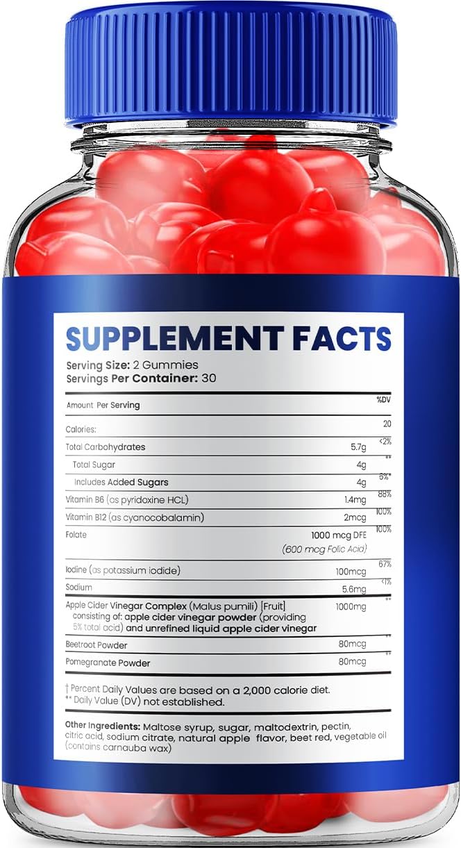 3 Pack of Indelo Full Body Health Keto ACV Gummies with Vitamin B12 - Advanced Weight Management and Apple Cider Vinegar Support