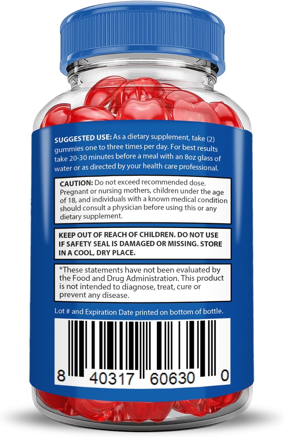 3 Pack SlimCandy Keto ACV Gummies 1000MG - Apple Cider Vinegar with Pomegranate & Beet Juice - Vegan Non GMO - 180 Gummys