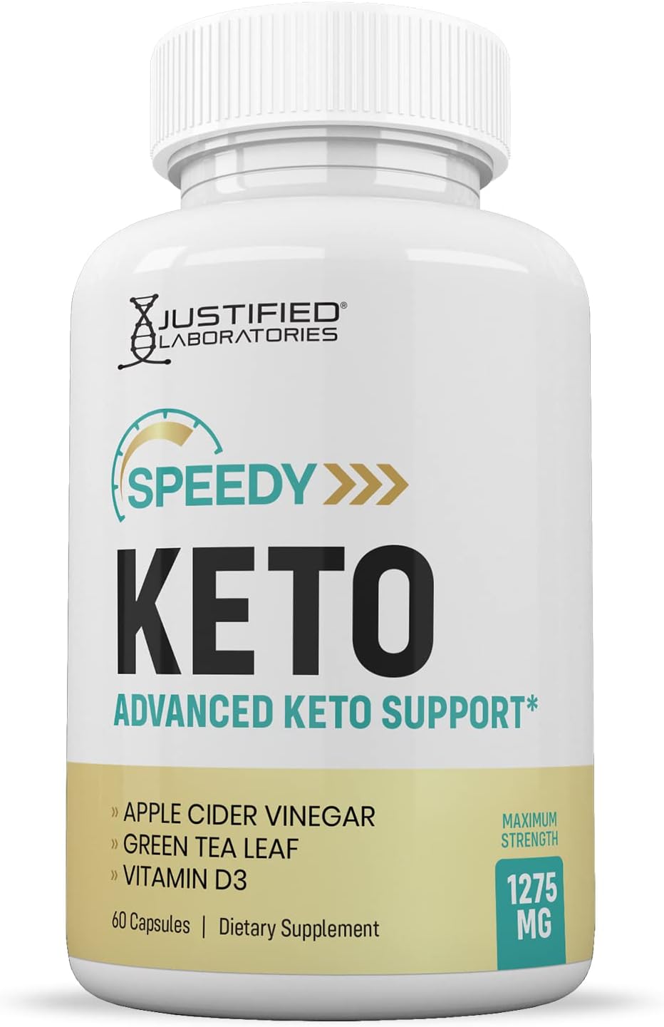 3 Pack Speedy Keto ACV Pills 1275MG Apple Cider Vinegar Blend 180 Capsules - Keto Support Formula by Justified Labs