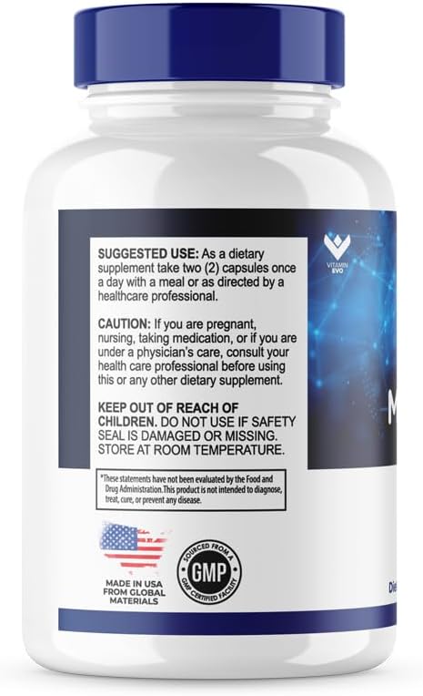 3 Pack Vitamin Evo Memoforce Cognitive Health Supplement (180 Caps) - Advanced Formula for Memory and Brain Support