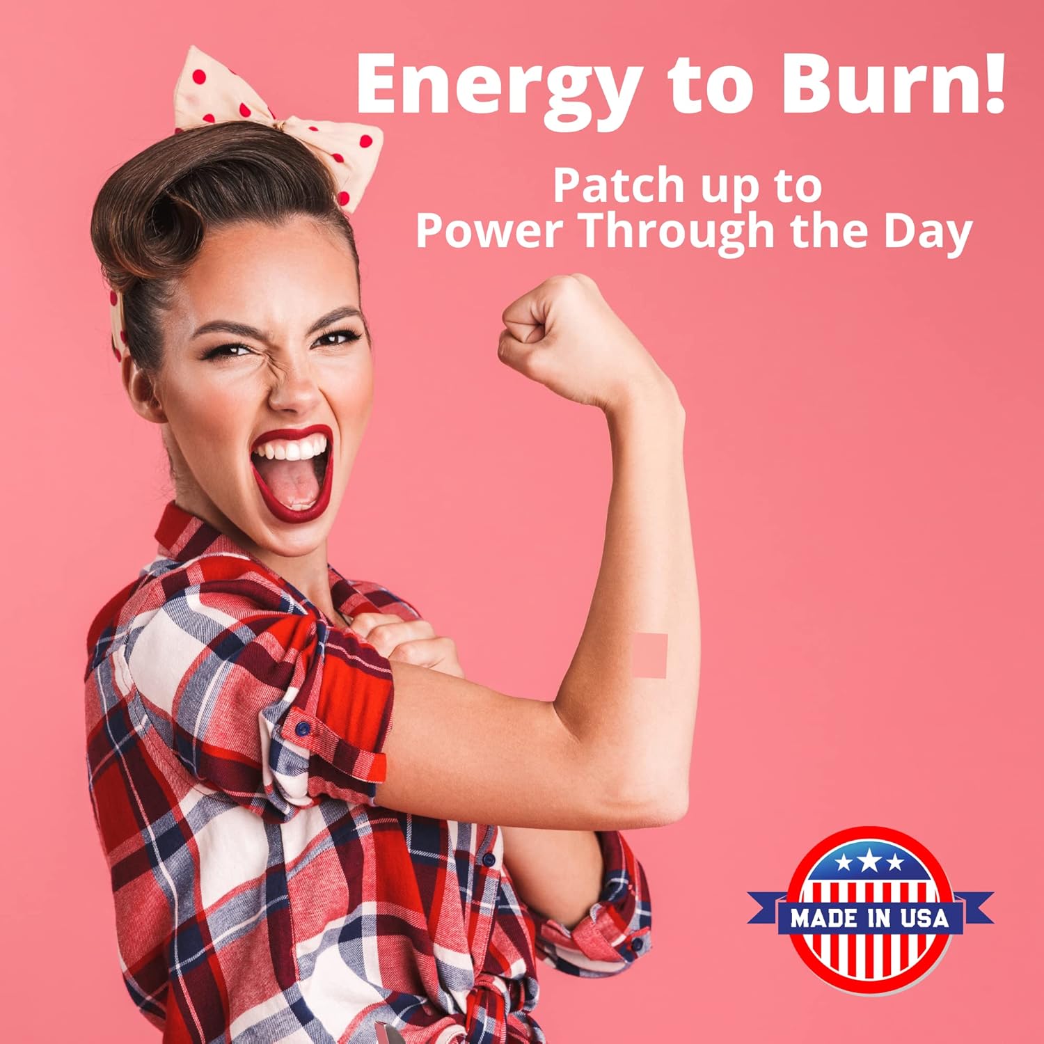 30 USA Made LLT Red Energy & Endurance Patches for Natural Energy Boost