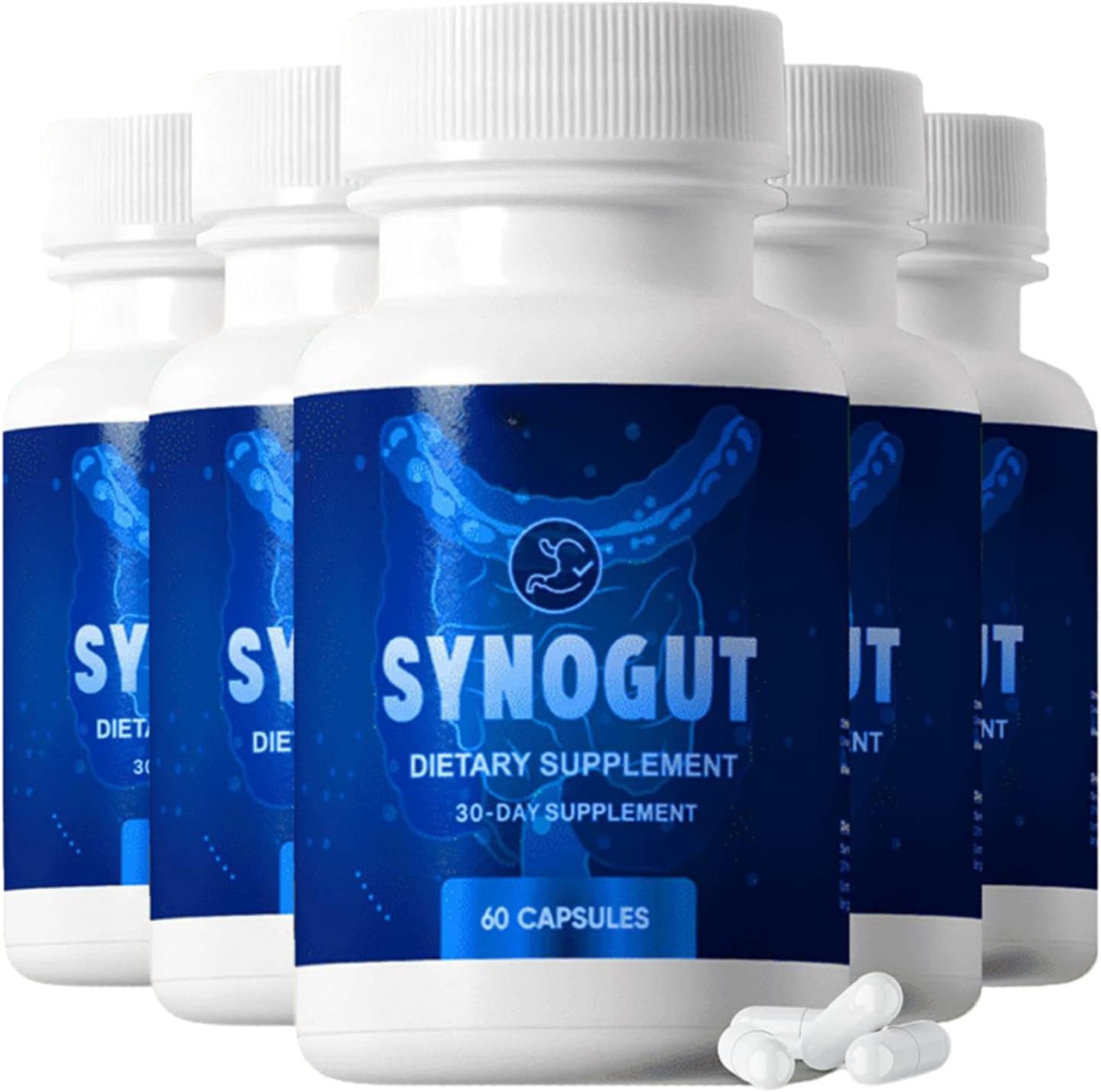300 Mega Hits Synogut Digestive Support Gut Health Pills - 5 Month Supply
