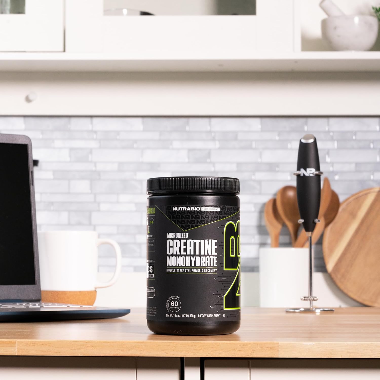 300g NutraBio Creatine Monohydrate & Strawberry Ice Cream Whey Protein Isolate Bundle - Muscle Energy, Lean Muscle Growth, Recovery, Strength