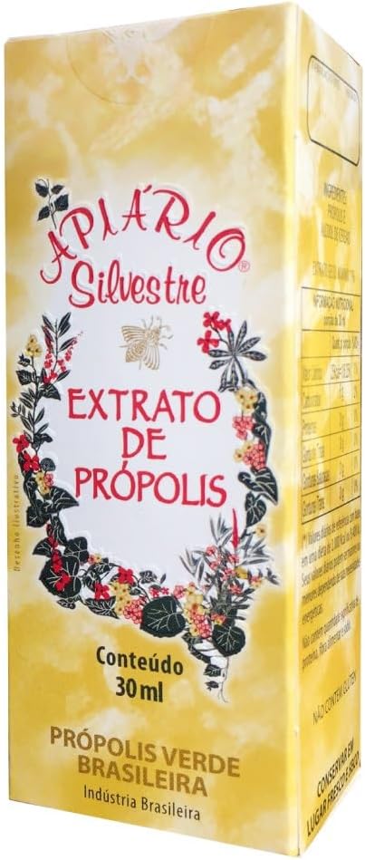 30ml Apiario Silvestre Brazilian Green Propolis Liquid Extract - Alcohol-based Cereal Solution