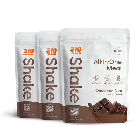 310 Nutrition All-In-One Meal Replacement Shake - New Formula with Vegan Superfood Blend, Low Carb & Keto Friendly - Triple Flavor Pack