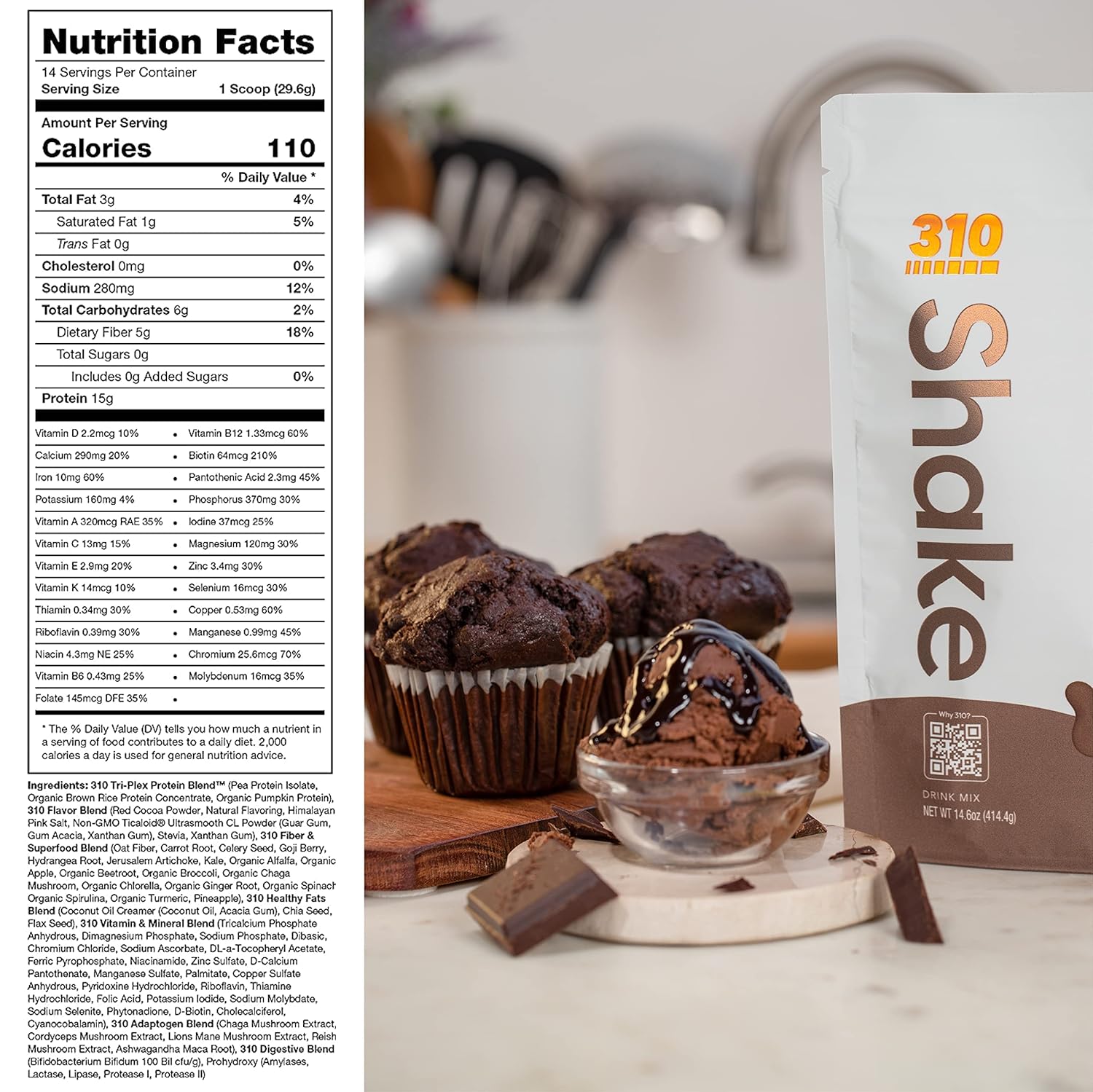 310 Nutrition All-In-One Meal Replacement Shake - New Formula with Vegan Superfood Blend, Low Carb & Keto Friendly - Triple Flavor Pack