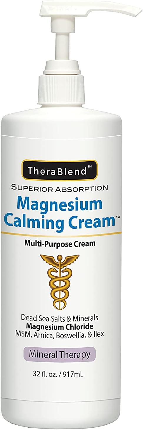 32 oz CryoDerm Magnesium Calming Cream for Soothing Relief