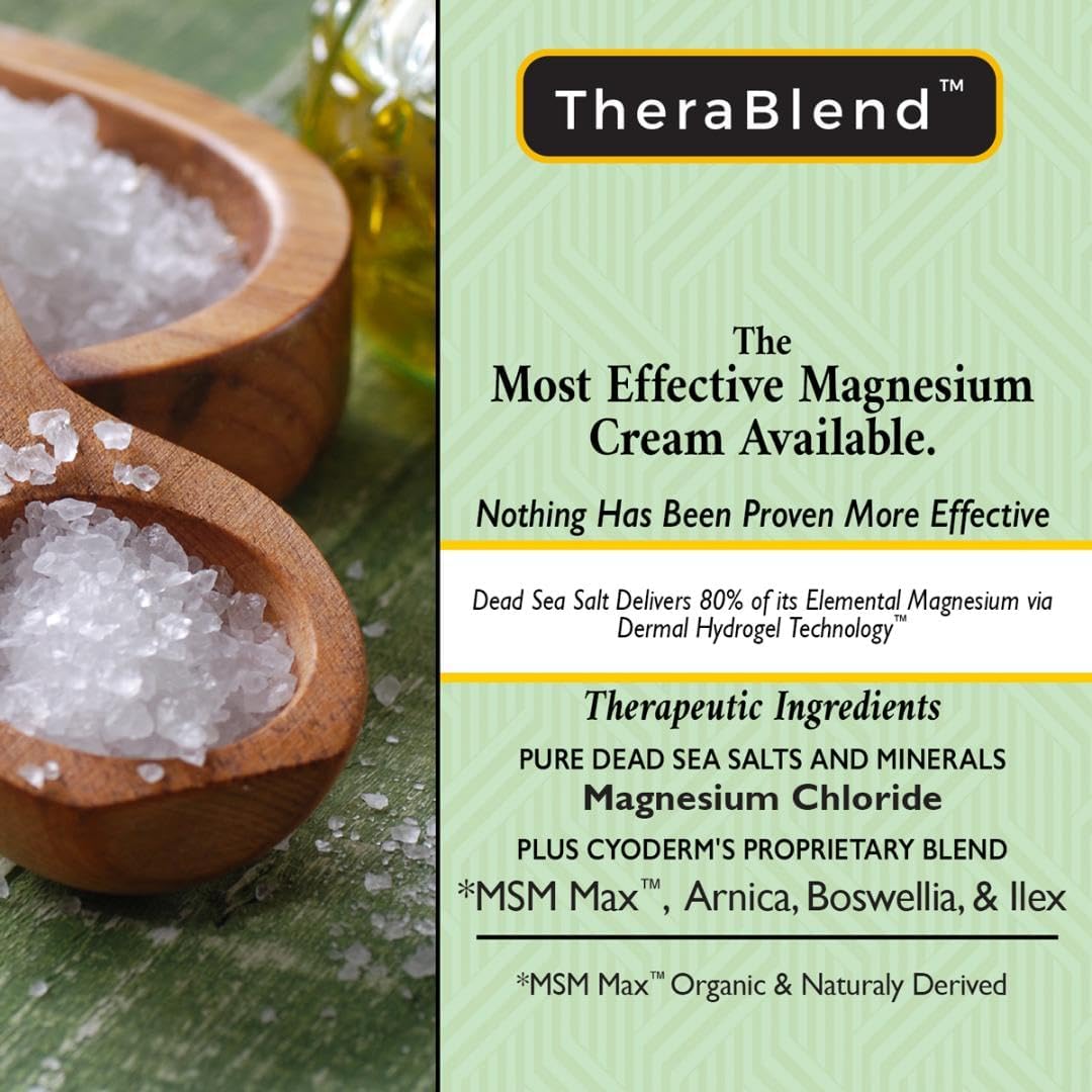 32 oz CryoDerm Magnesium Calming Cream for Soothing Relief