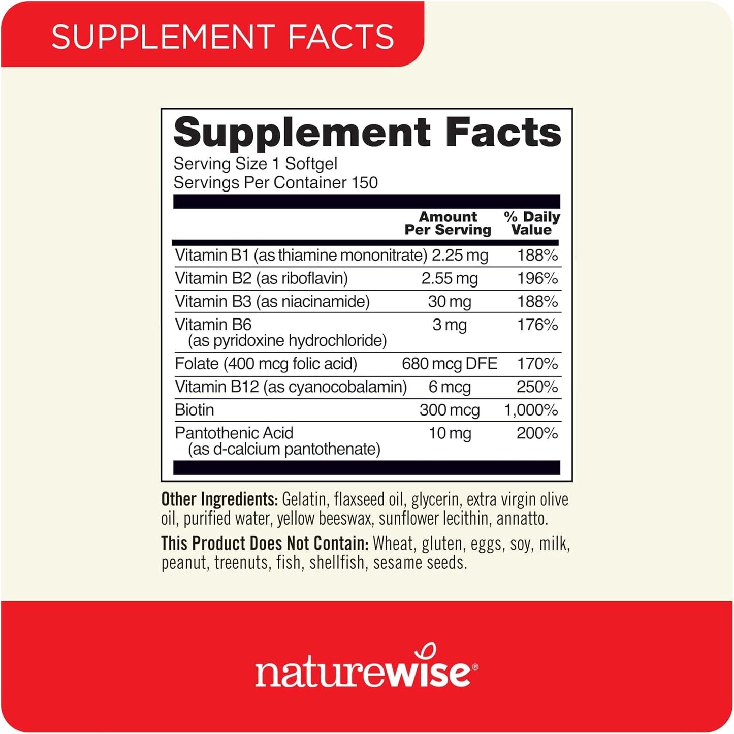360 Count of NatureWise Vitamin D3 2000iu & 150 Softgels of Vitamin B Complex - Supports Muscle Function, Immune System, Energy, and Mental Clarity