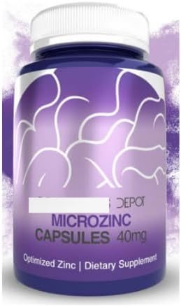 365 Count 40mg MicroZinc Capsules - High Potency Zinc Supplement for Daily Immune Support