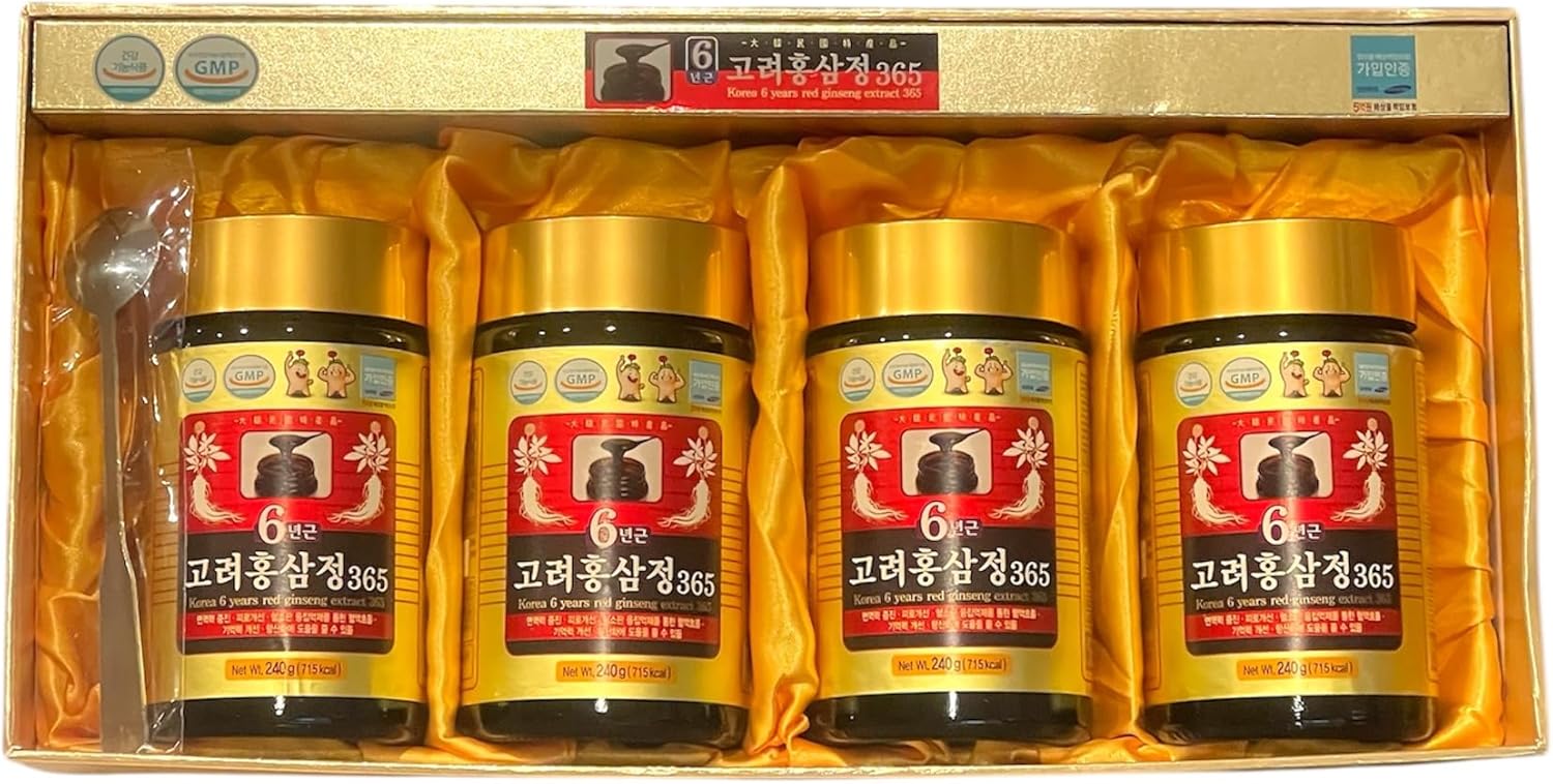 365-Day Supply of Red Ginseng Extract in Full Box Set - Premium Quality Ginseng Supplement