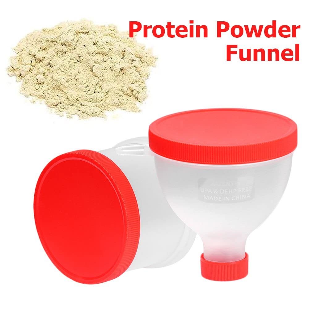 3PCS 200ML Portable Protein Powder Funnel for Fitness Shaker Bottle - Convenient Gym Partner for Nutrition Storage