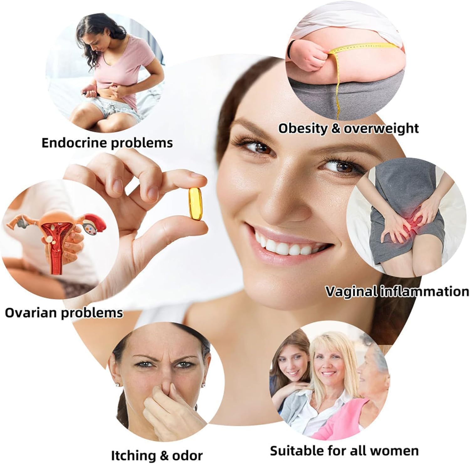 4 Boxes of Diapason Bee Venom Feminine Repair Tighten Detox Yoni Capsules - Firming & Natural Pink and Tender Capsules