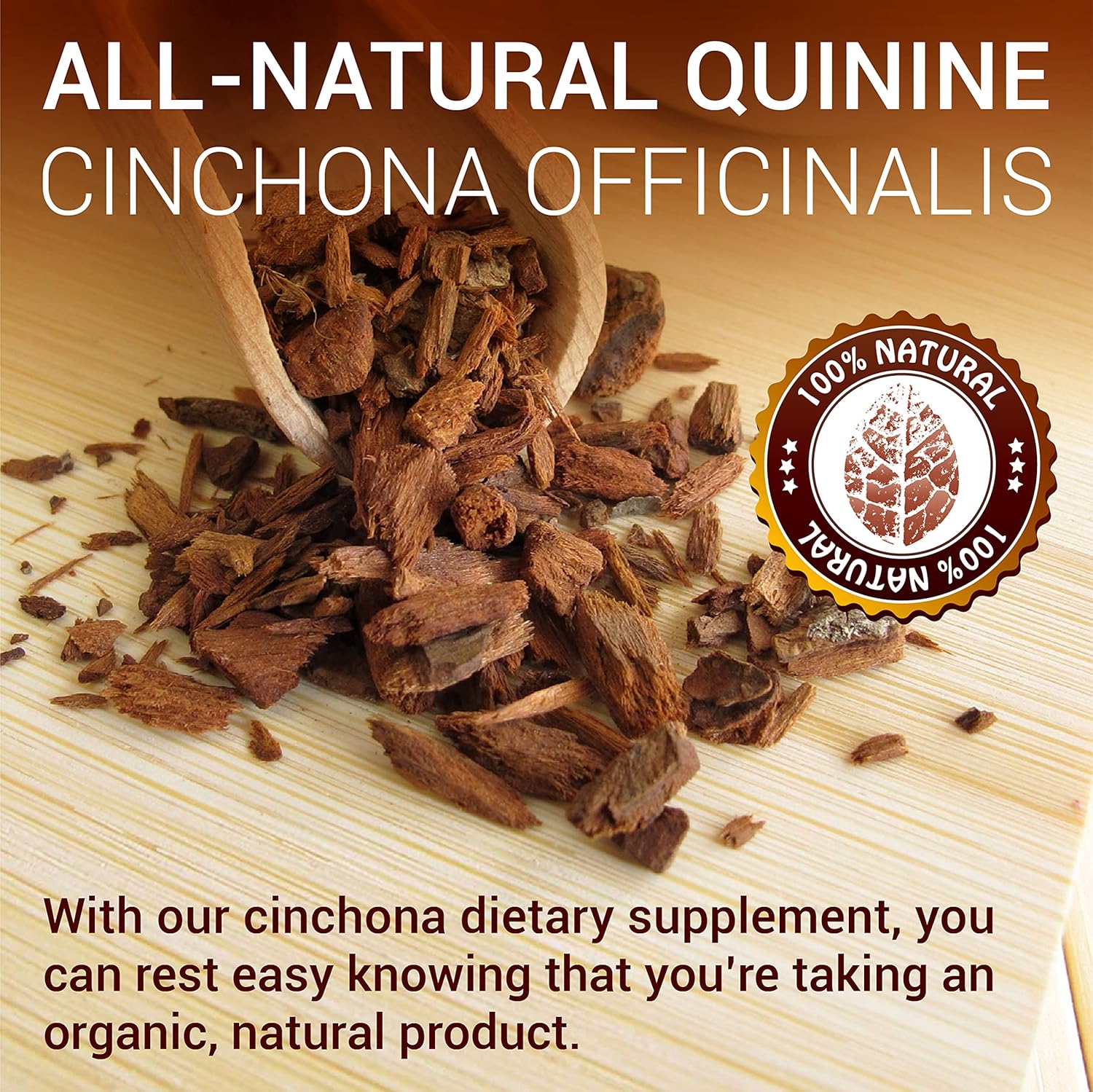 4 fl Oz SIRUNES Quinine Tincture Extract - Herbal Supplement for Immune System Support - Alcohol and Gluten Free Cinchona Bark Liquid Drops