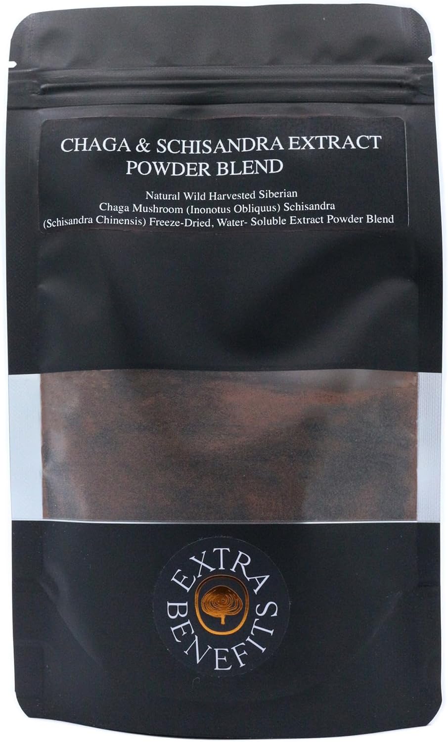 4 oz Chaga & Schisandra Extract Powder Blend - Enhanced with Extra Benefits
