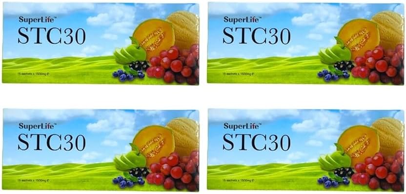 4-Pack Super Life STC30 Stem Cell Anti-Aging Collagen Cream - Reduce Wrinkles, Antioxidant Lifting, Total Care