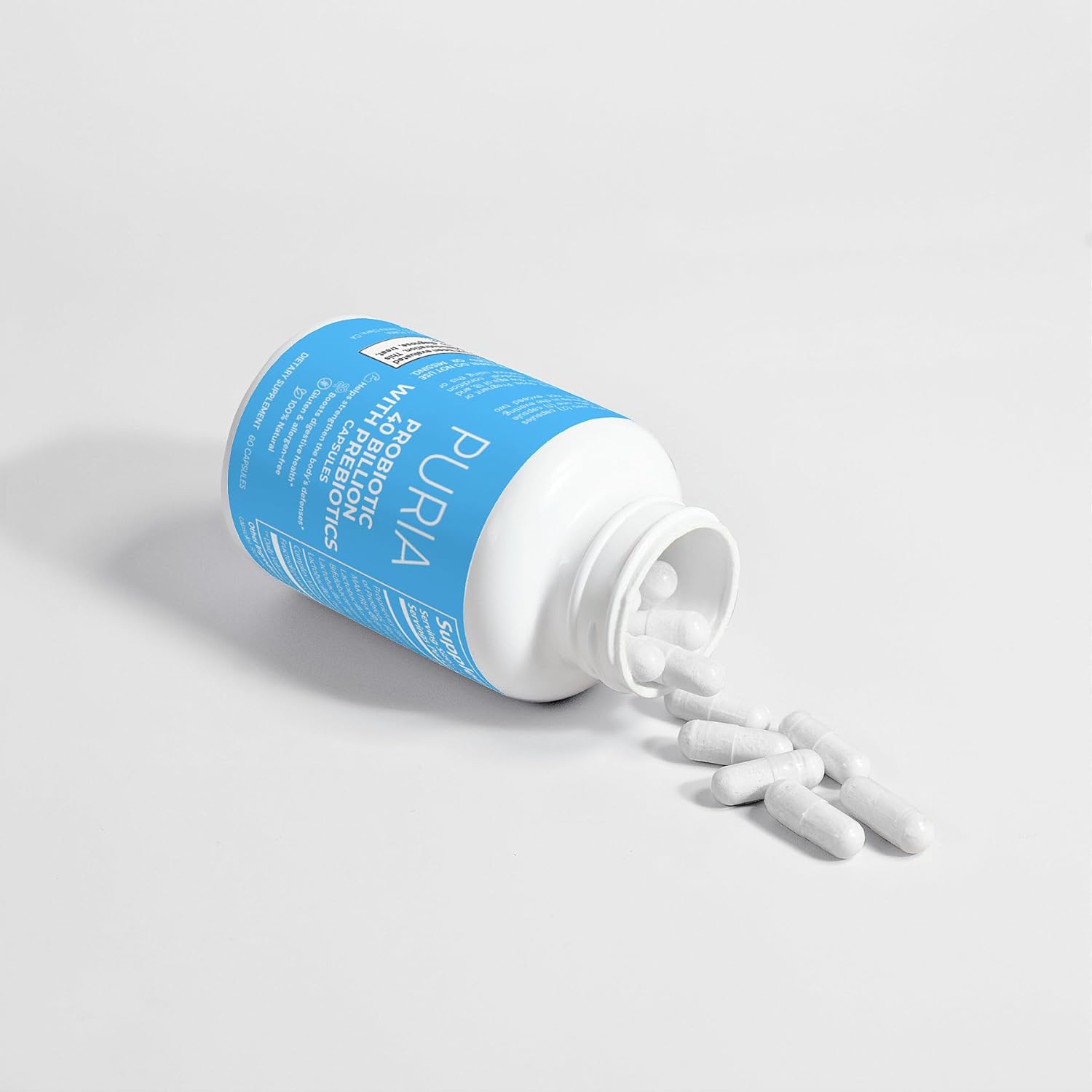 40 Billion Probiotic Capsules with Prebiotics | USA-Made, Gluten & Allergen-Free | Supports Digestive Health, Immune System, and Skin