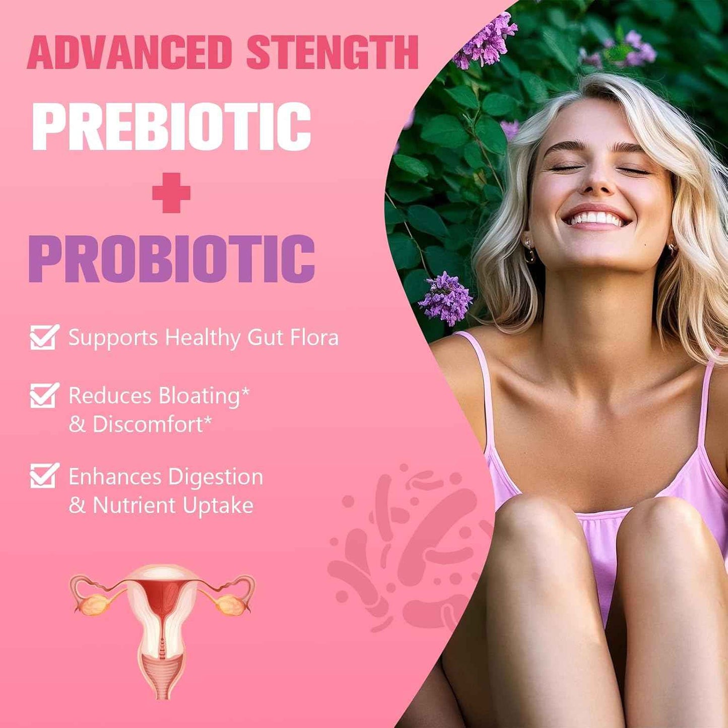 40-in-1 Menopause Supplements for Women, w/Probiotics, DIM, Vitex, Dong Quai, Red Clover and More, Easy to Swallow, Gluten Free