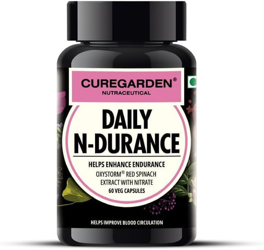 400mg Red Spinach Nitrate Extract Nitric Oxide Supplement - 60 Veg Capsules - Pre Workout Formula