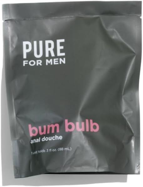 Pure for Men Bum Bulb Anal Douche Kit - Detachable Tip, Reusable Enema - 3 oz Capacity - Easy to Use & Durable - Espot.com.au