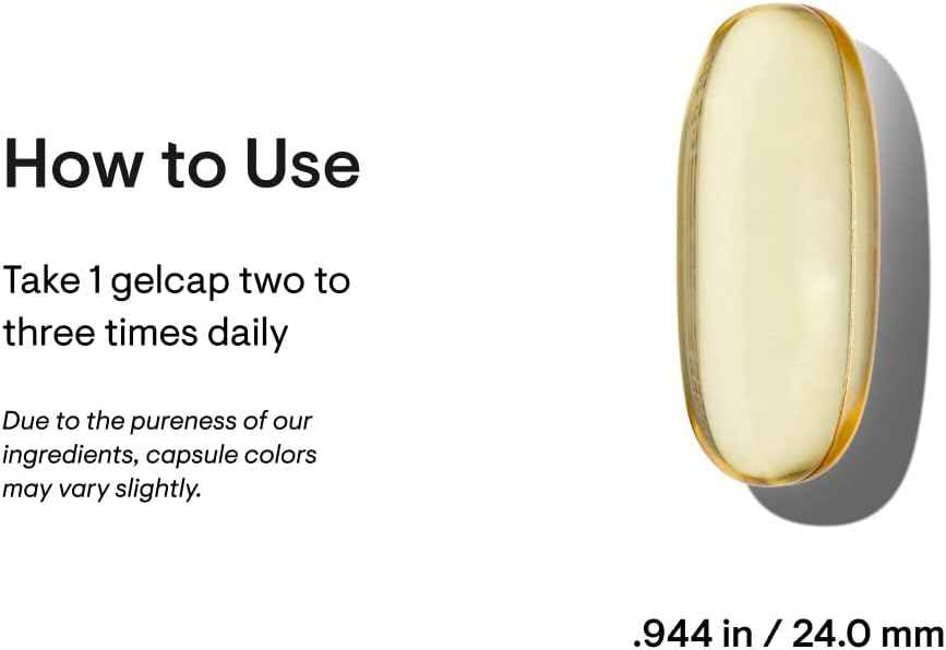 THORNE Super EPA Omega-3 Fish Oil Supplement - 425mg EPA & 270mg DHA - Brain, Heart, Joint, Skin Support - 90 Gelcaps, Gluten-Free