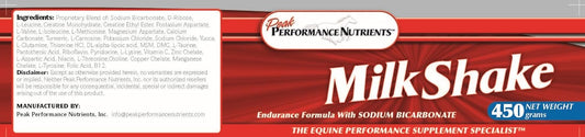 450 GM Peak Performance Nutrients Red Milkshake for Optimal Performance
