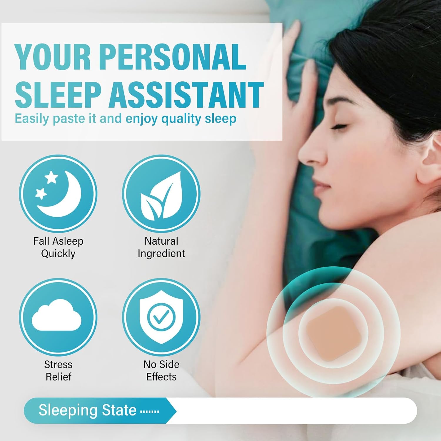 48 Le Touch Sleep Patches: Natural Plant Extracts for Adults, Fast Sleep Aid with No Morning Grogginess