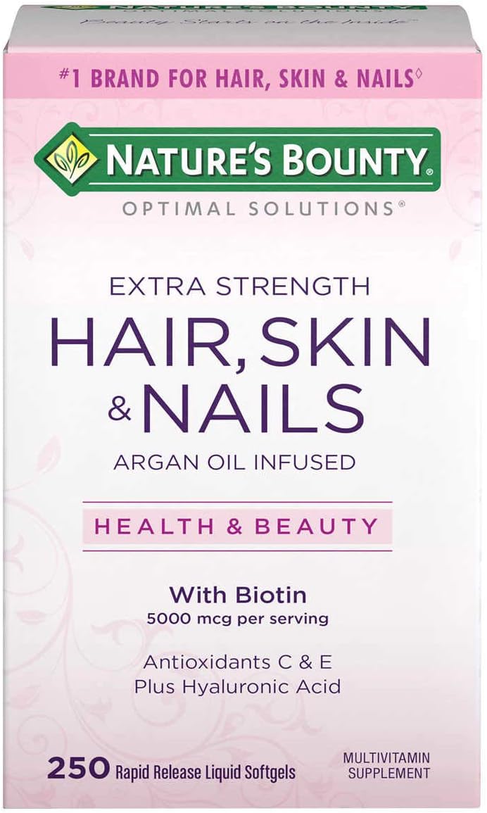 5-Pack Nature's Bounty Hair Skin and Nails Softgels - 250 Count