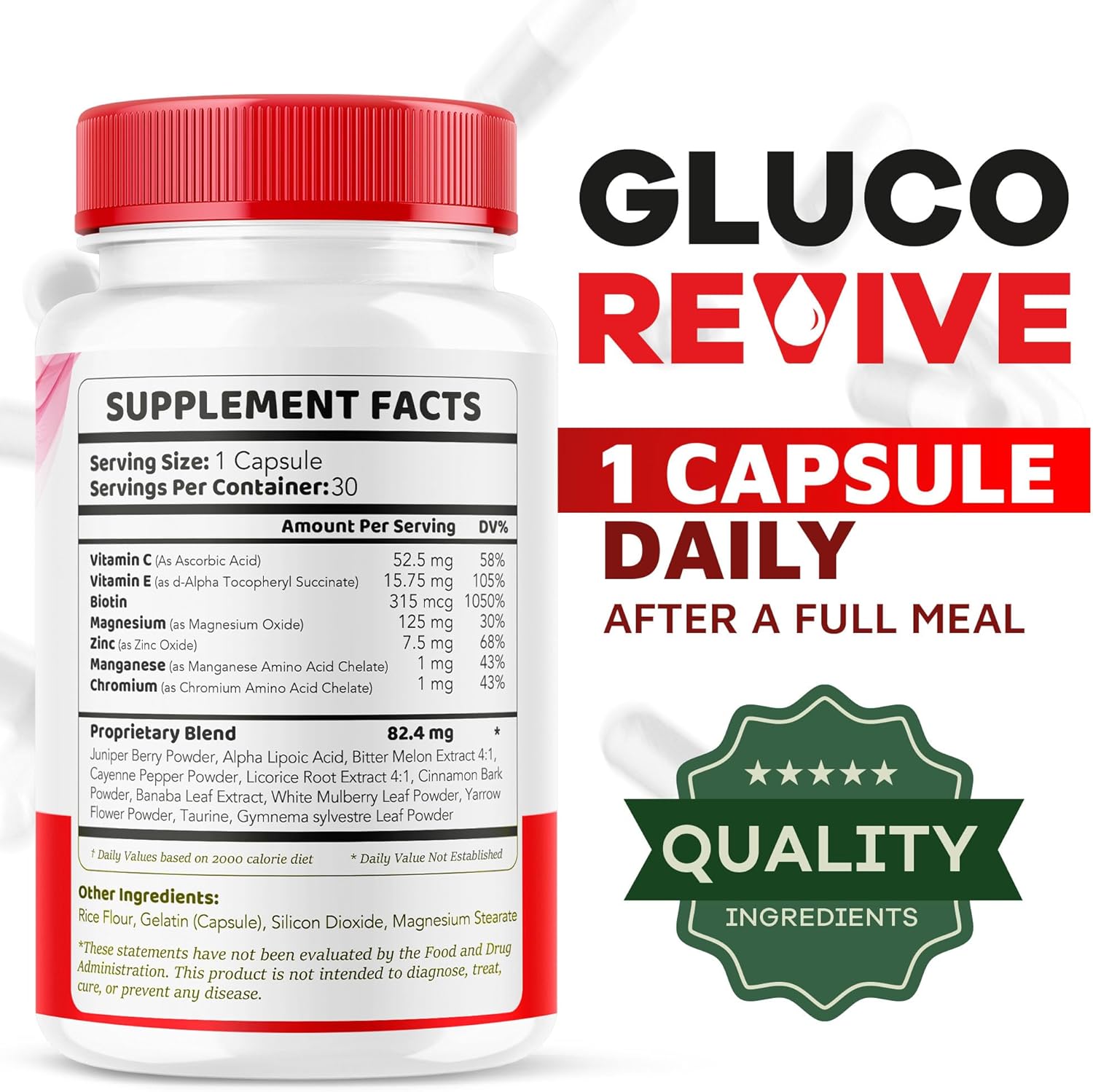 5-Pack of LIVORKA GlucoRevive Capsules - All Natural Premium Formula for Glucose Support with 150 Pills for 5 Months