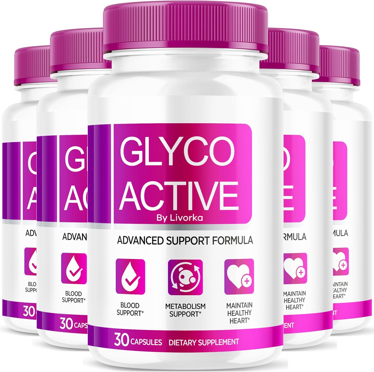 5 Pack of LIVORKA Glyco Active Capsules - Advanced All Natural Formula for 5 Months - Reviews