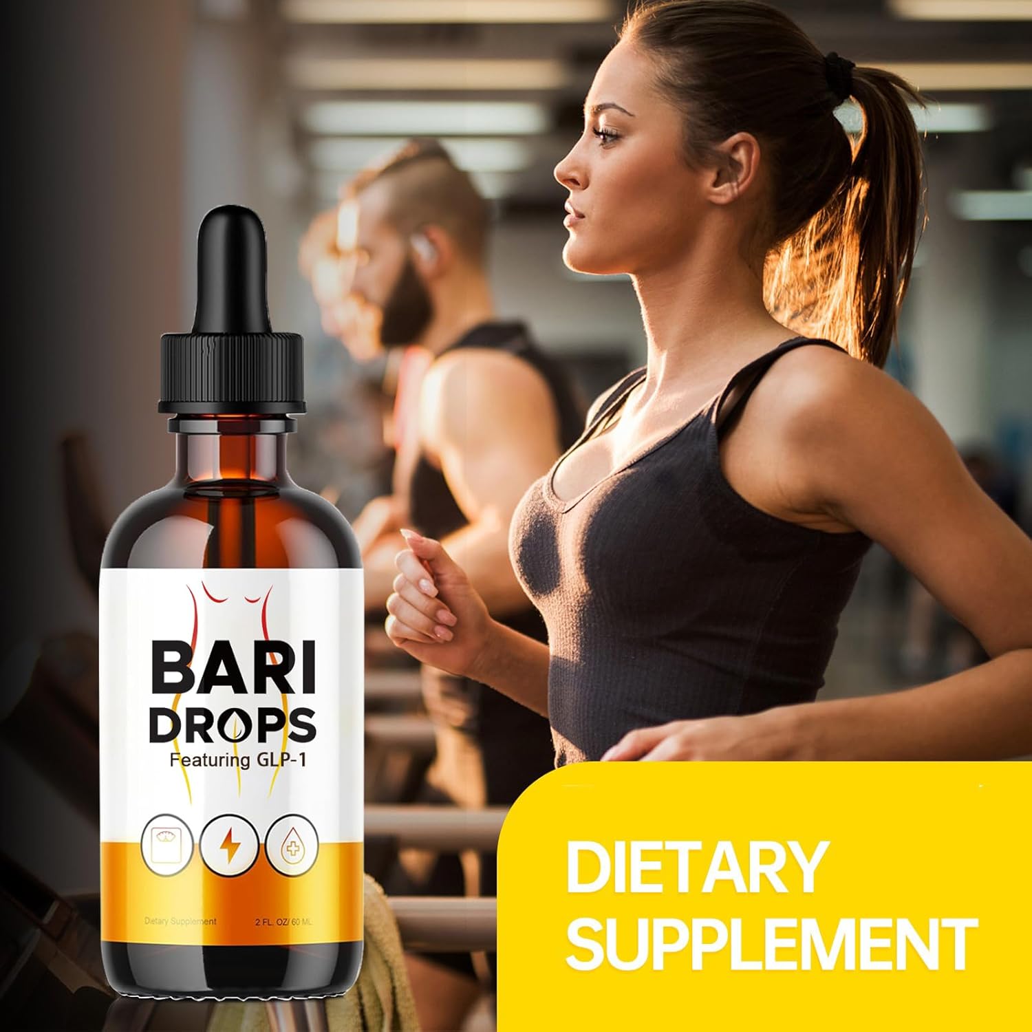 5 Pack of Loroc'e Bari GLP-1 Liquid Supplement Drops - Natural Mounjaro Formula