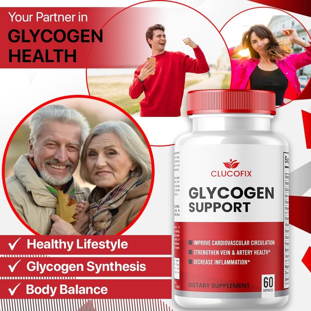 5 Pack of SPRESSO GlucoFix Glycogen Support Capsules for Overall Health and Wellness - Advanced Formula Multivitamin Supplements for Glycogen Support - Customer Reviews included