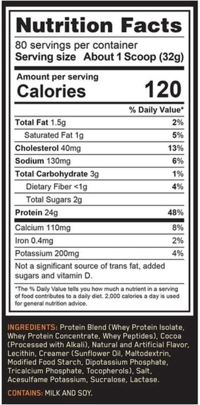 5 Pack XALEZ Vanilla Ice Cream Whey Protein Powder 5.47 lbs Gift Box - Optimum Nutrition Gold Standard 100%
