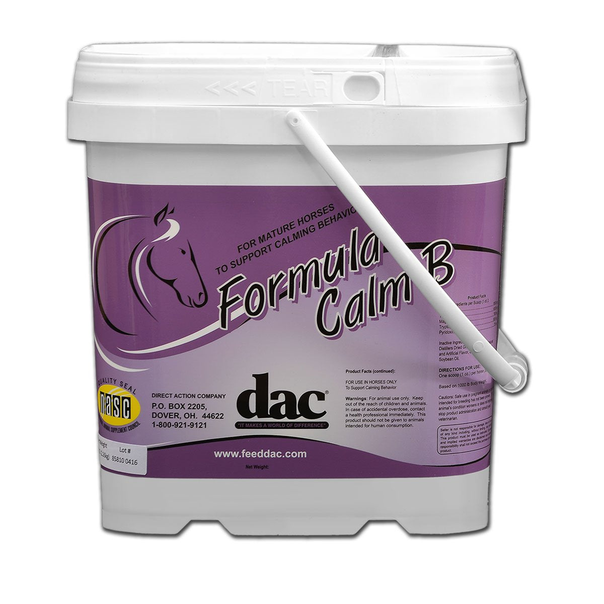 5-Pound dac Foundation Formula for Optimal Equine Health and Performance
