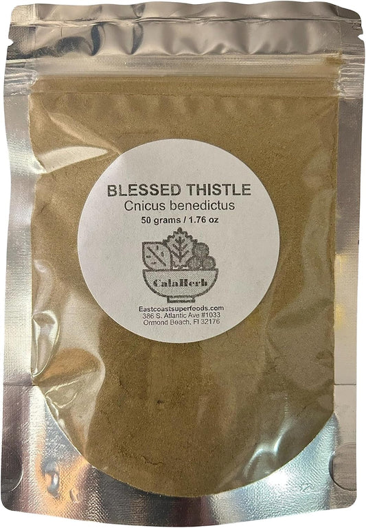 50 gr / 1.76 oz Calaherb Blessed Thistle Powder - High Quality Herbal Supplement for Health
