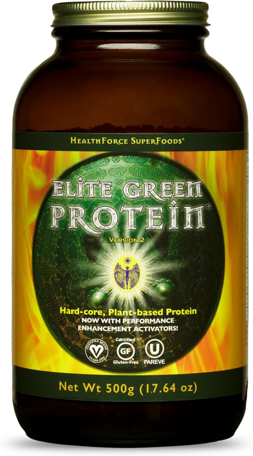 500g HealthForce SuperFoods Elite Green Protein Powder - Organic Superfood Blend for Optimal Health