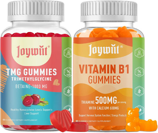 500mg Vitamin B1 Gummies by Joywiit - Tmg Supplements for Energy and Well-Being