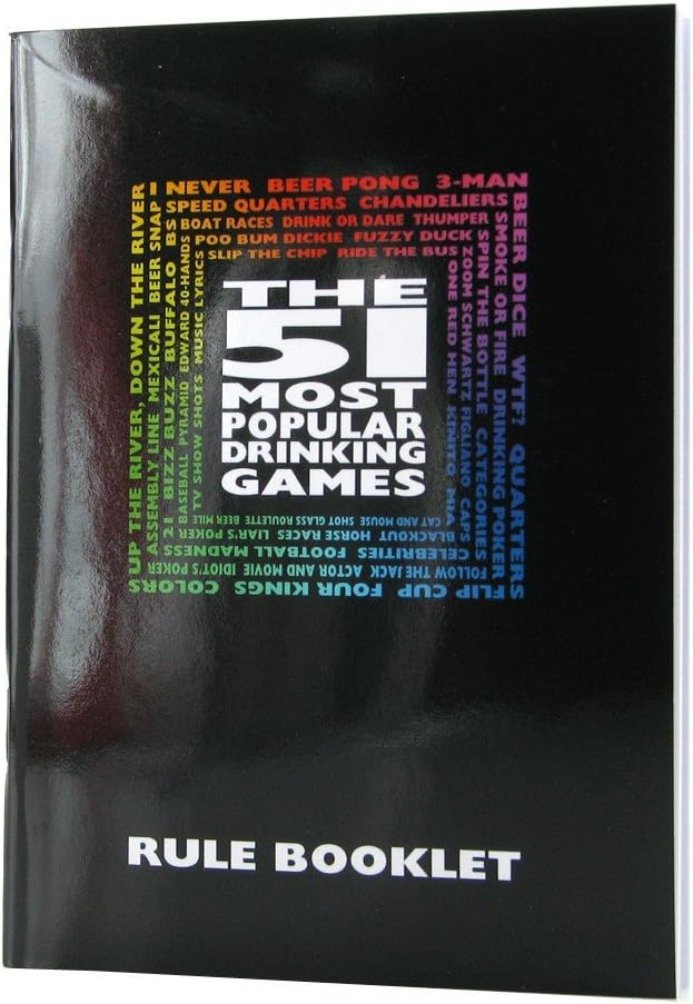 51 Drinking Games Set - Ultimate Party Accessory for Adults - Fun Game Collection by Treat Gifts