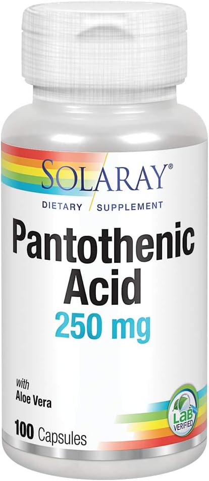 solaray-pantothenic-acid-250mg-capsules---vitamin-b5-for-energy-hair-skin-nails-digestive-health---300ct-total-3-pack-1