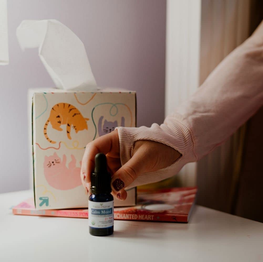 Organic Homeopathic Calm Mood Formula for Kids - 0.34 Fl Oz - Multi-Action Support for Mood Swings, Irritability, Stress, and Worry - Non-Drowsy - Espot.com.au