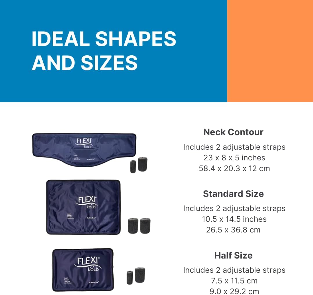 flexible-gel-ice-pack-with-straps---cold-compress-for-injuries---reusable-medical-ice-wrap-for-back-shoulders-legs-knees---half-size-8
